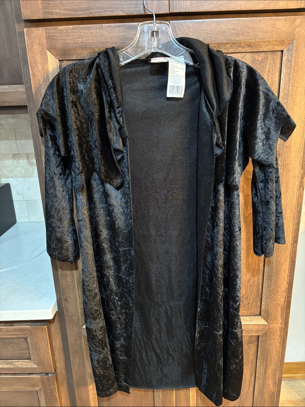 Kids Velvet Hooded Cape Halloween Costume Size 4-6